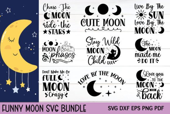 Funny Moon Svg Bundle: Graphics and Crafts Review